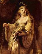 REMBRANDT Harmenszoon van Rijn Saskia as Flora oil painting